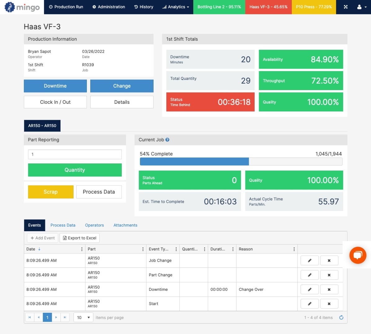 screenshot of Mingo Smart Factory